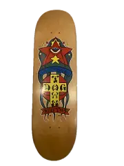 Dogtown Jim Muir Design 8.75in Wood Stain Gripped Skateboard Deck