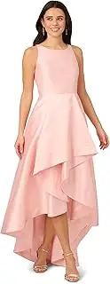 [Adrianna Papell] Women's Mikado High Low Gown