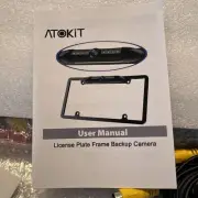 License Plate Frame Backup Camera Metal with 8 IR LEDs, Waterproof