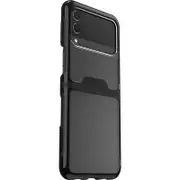 OtterBox Samsung Galaxy Z Flip3 5G (6.7') Symmetry Flex Series Antimicrobial Case - Black Crystal (Clear/Black) (77-84199)