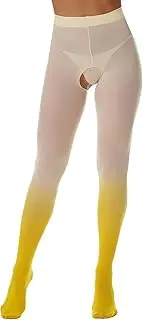 [GRRKDFQ] Women'S Erotic Costumes Erotic Stockings Open Crotch Crotchless Pantyhose Stockings