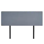 Linen Fabric King Bed Deluxe Headboard Bedhead - Berlin Blue