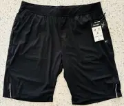Kenneth Cole Active Men's Tech Short XL Black 4 Way Stretch Lightweight NWT