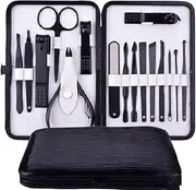 Nail Clippers Kit Manicure Set Stainless Steel Nail Scissors Grooming Kit Portable Travel Facial Cuticle and Nail Care (Color : White)