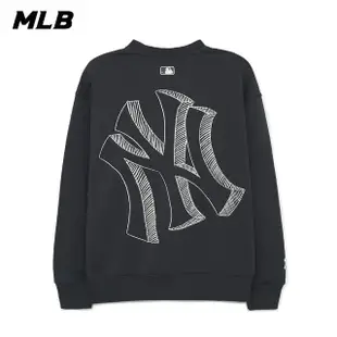 【MLB】大Logo長袖大學T 紐約洋基隊(3AMTB0434-50CGS)