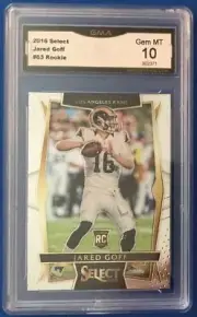 2016 select jared goff #63 Rookie Rams Gem 10 MVP