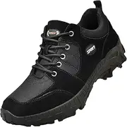 [JiuQing] Men's Hiking Shoes Trail Running Shoes Waterproof Low Rise Outdoor Hiking Shoes