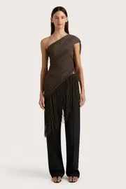 Bodil Top Chocolate Brown