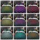 Honeycomb Geometric Doona Duvet Quilt Cover Bedding Set Single Double Super King