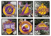 Los Angeles Lakers 6 Piece Ornamnet Sets ~BRAND NEW~ LA Lakers