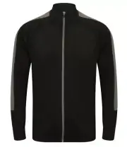 Tracksuit Top Unisex Finden-Hales (LV871) SURPLUS STOCK BLACK/GREY SIZE L
