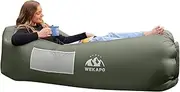 WEKAPO Inflatable Couch Air Lounger Chair - Camping & Beach Accessories, Portable Blow up Sofa for Hiking, Lawn, Indoor/Outdoor Movies & Music Festivals. Lightweight and Easy to Set Up Air Hammock