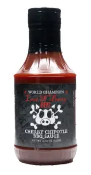 Loot N' Booty BBQ - Cherry Chipotle BBQ Sauce - Gluten Free All Natural 19.25 Oz