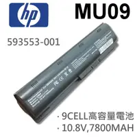 在飛比找松果購物優惠-HP 9芯 日系電芯 MU09 電池 593553-001 