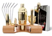 Omishome Gold Bartender Kit Plus Receive 6 Stainless Steel Straws And
