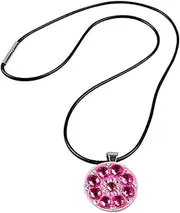 Golf Magnetic Chain, Flower Shape Ball Marker with Necklace, Ball Marker Necklace, Golf Gifts for Female Golfers. Equipped with a Magnetic Hat Clip Marker, It Can Be Securely Attached to Your Kle