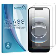 [2 Pack] Apple iPhone 16e (6.1”) Tempered Glass Crystal Clear Premium 9H HD Screen Protector by MEZON – Case Friendly, Shock Absorption (iPhone 16e, 9H)