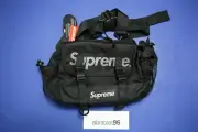 Supreme Black Shoulder Waist Cordura Mesh Bag SS20 SMCI