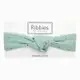 英國Ribbies兒童寬版扭結髮帶-薄荷綠金點點