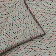 Fabric Mart Direct Multi Color Jacquard Fabric with Embroidery Fabric by The Metre, 16 Continuous Metres 137 cm Width Colorful, Embroidery Geometric Multi Wholesale Jacquard Upholstery Fabric
