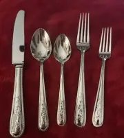Lenox Opal Innocence 5 Piece Stainless 18/10 Flatware Set Brand New