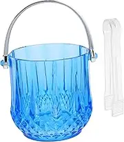 1 Set Portable Small Plastic Ice Cube Bucket Versatile Drink Bucket for Parties Bars Ktv Ice Storage Container with Sturdy Handle
