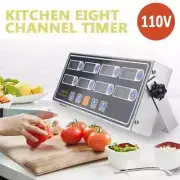 8 Channel Digital Kitchen Timer Clock Restaurant Reminder Cooking Commercial!!