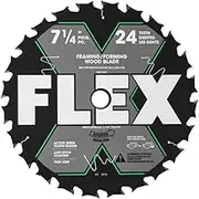 FLEX 7-1/4-Inch 24T Carbide Rough Cut Wood Circular Saw Blade - FA201001