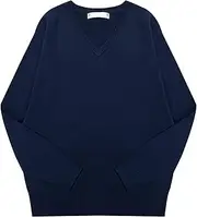 [Letuwj] V-Neck Sweater Pullover Men and Women Knit Sweater