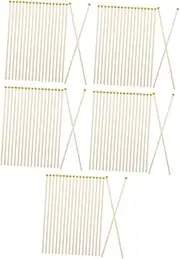 SHINEOFI 5sets Handheld Flag Pole Wooden Dowel Rods Small Flag Pole Mini Stick Diy Supplies 50pcs*5