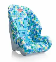 Joovy Doll Toy Booster Seat - Blue Dot, Kids Girl Boy Toy Doll Accessory