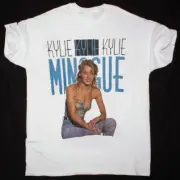 vtg Kylie Minogue RETRO T-shirt white All Size Shirt FA2008