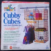 TIDY KIDS CUBBY CUBES With Closet Extender Rod - NEW-VINTAGE From 1992
