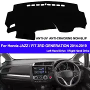 Car Inner Dash Mat Dashboard Cover Pad 2 Layers For Honda JAZZ FIT 2014 - 2019 (for: Honda)