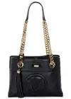 VALENTINO Kali VA7101 Tassel Bag Chain Tote Black Genuine Leather MADE IN ITALY