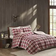 Woolrich WR14-1785 Tasha Quilt Mini Set Full/Queen Red,Full/Queen