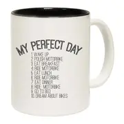 My Perfect Day Motorbike Mug Cup