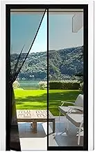 Fillis Magnetic Fly Screen Doors 90x210cm, Mosquito Proof Door Curtains, Fiberglass Mesh with Full Frame Hook and Look, Keep Insects Out