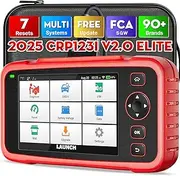[LAUNCH] OBD2 Scanner CRP123I V2.0 Elite (Upgrade of CRP123I/CRP129I),2024 Lifetime Free Update Diagnostic Scan Tool with 7 Reset Services,Multi Systems Car Scanner,FCA SGW, Battery Test,Auto VIN