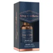 Gillette King C - BEARD OIL - 30mL - NEW BOXED Razor Shaving Argan Oil
