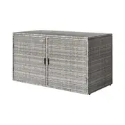 Storage Bench Box Garden Sheds Cushion Patio Tool Outdoor Chair - Grey