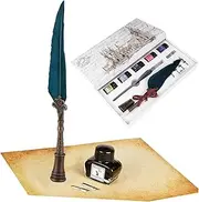 TEHAUX and Glass Pen Set Crystal Signature Kit Fashion Writing Tools Unique Ink Pen Office