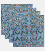 [Cabana] Cabana Fiamma set of 4 linen napkins One Size blue