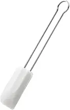 Rosle Stainless Steel & Silicone Flexible Spatula, 10-inch,White