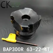 1×BAP300R 63-22 4Flute 63mm CNC Indexable Face Milling Cutter Shell,For APMT1135
