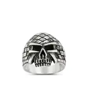Yield of Men Silver Skull Ring