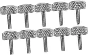 10pcs Vernier Caliper Accessories Portable Locking Screw Convenient Locking Screw Flat Head Bolts Vernier Calipers Supplies Flat Head Hardware Threaded Bolts Metal Silver