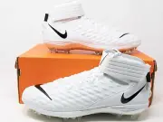 [Sz 10] Nike Force Savage Pro 2 Football Cleats White Black AH4000-100 Men's