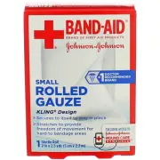 3 Pack Band-Aid Rolled Gauze, Small