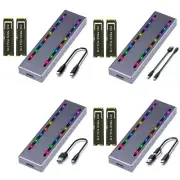 NVME SSD Enclosure Adapters USB C 3.2 10Gbps PCIe MKey Case